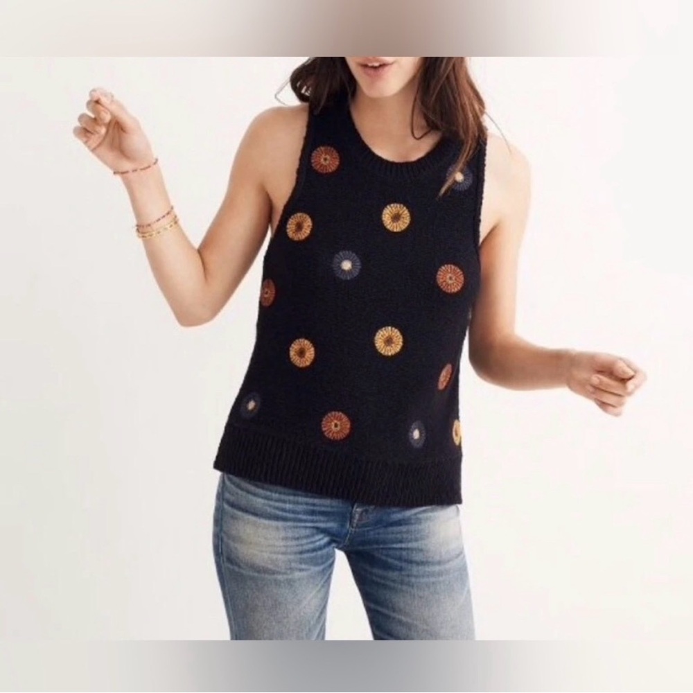 Madewell Embroidered Sweater Vest